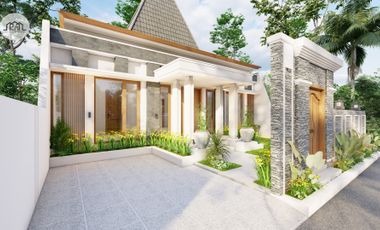 VILLA ALA MODERN ETNIK DI TENGAH KLATEN KOTA, BISA NEGO!