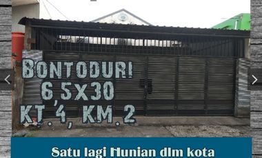 Dijual rumah jalan bontoduri makassar
