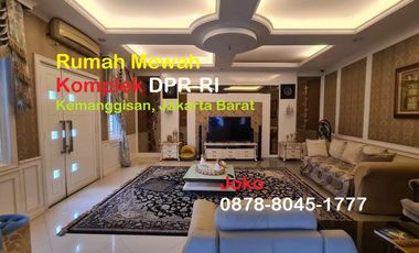 Rumah Mewah Dlm Komplek DPR RI Kemanggisan, Palmerah, Jakarta Barat