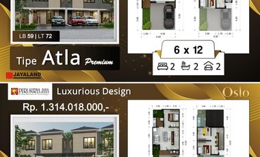 RUMAH MURAH SIDOARJO PURI SURYA JAYA CLUSTER OSLO GEDANGAN