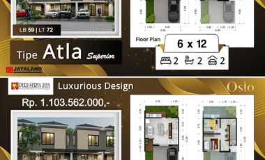 RUMAH MURAH SIDOARJO PURI SURYA JAYA CLUSTER OSLO GEDANGAN