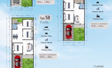 RUMAH TANPA DP SIDOARJO DREAM PARK RESIDENCE TAMBAK REJO WARU