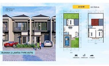 RUMAH TANPA DP SIDOARJO DREAM PARK RESIDENCE TAMBAK REJO WARU
