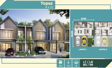 Dijual Rumah PIK 2 8x10 Topaz Cluster Denver Danau