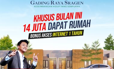 RUMAH SUBSIDI DI GRIYA GADING RAYA 14JT ALL IN