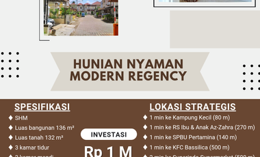 Rumah Modern Regency Celentang Palembang