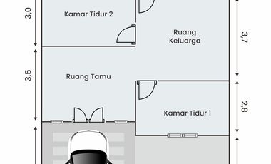 Rumah Bebas DP AL KHAAFIDH Residen deket Taman Wisata Kampung Vietnam