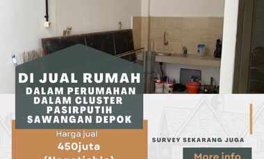 Rumah siapu huni di pasir putih sawangan depok