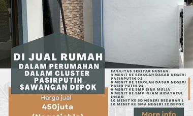 Rumah siapu huni di pasir putih sawangan depok