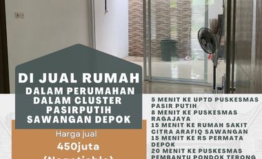 Rumah siapu huni di pasir putih sawangan depok