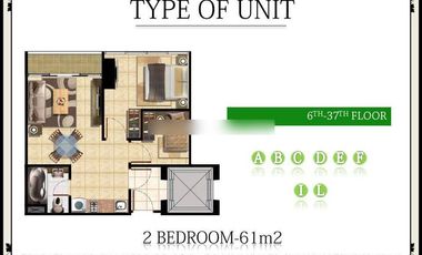 Dijual Murah Diskon Apartemen Menteng Park Tipe 2 BR Unfurnished