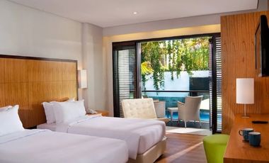 Hotel 50 kamar dekat kuta, bisa jalan kaki ke pantai