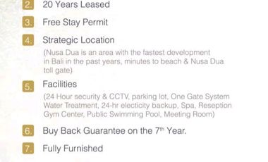 Leasehold Villa Plagoo Residence Mumbul Nusa Dua