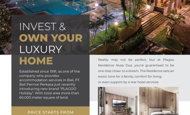 Leasehold Villa Plagoo Residence Mumbul Nusa Dua