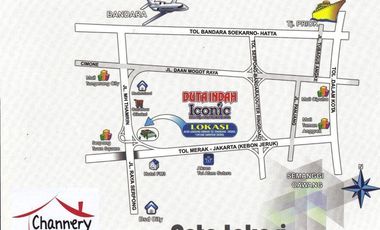 DIJUAL, Gudang multiguna Duta Indah Iconic Jl. MH Thamrin ,Cikokol,