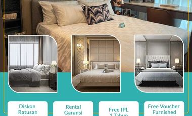 DIJUAL APARTEMEN MEWAH EMBARCADERO BINTARO FREE PPN 50 %TIPE 2 BEDROOM