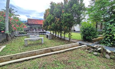 jual villa siap huni air melimpah beserta balong ikan