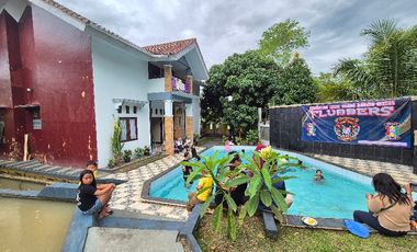 jual villa siap huni air melimpah beserta balong ikan