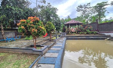 jual villa siap huni air melimpah beserta balong ikan