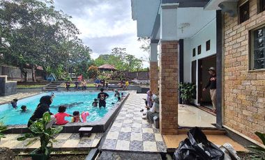 jual villa siap huni air melimpah beserta balong ikan