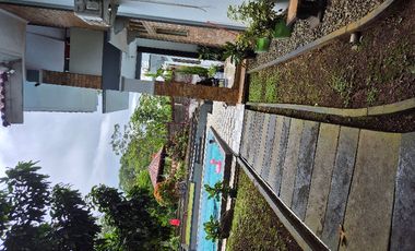 jual villa siap huni air melimpah beserta balong ikan