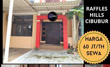 DISEWAKAN RUMAH RAPI DI RAFFLES HILLS CIBUBUR SIAP HUNI