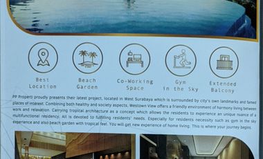 Oper Kredit CEPAT    apartemen di Surabaya Barat 120jt. free Iphone 15