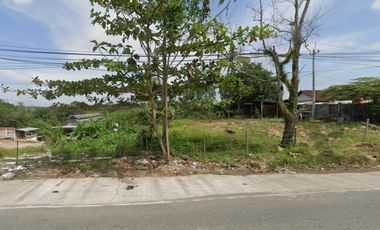 Dijual cepat tanah pinggir jalan poros km 12 datar dekat jalan toll