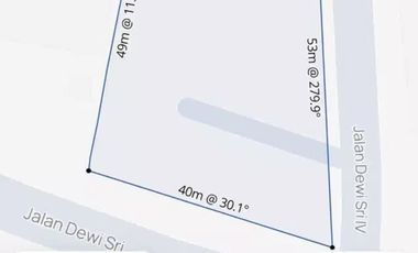 Tanah Premium Jl Dewi Sri Legian