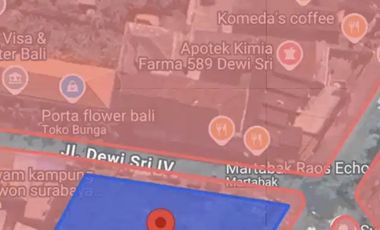 Tanah Premium Jl Dewi Sri Legian