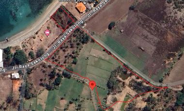 Tanah SHM Pinggir Pantai Sekotong, Luas 8 Hectare, Lombok Barat