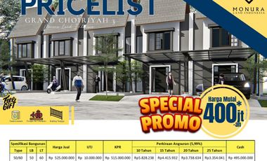 Promo Perumahan Grand Choiriyah 3 Suci Manyar Gresik 2 Lantai bs KPR