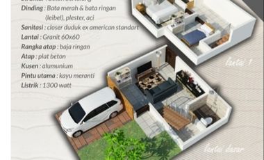 VILLA TERMURAH siap bangun lokasi di KOLMAS dekat Alam Wisata Cimahi