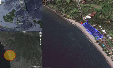 Tanah beach front Raya Senggigi, Lombok Barat