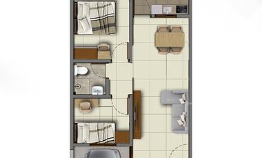 Rumah Cantik Tipe 30 Model Scandinavia di Batumas Regency