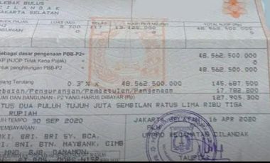 Gudang di bawah NJOP villa Cinere Mas Lebak bulus Jaksel