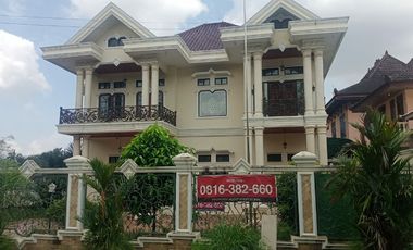 Dijual rumah mewah 856/912 di Demang Pinggir jalan aspal Palembang