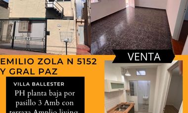 Venta- Emilio Zola 5152 - PH 3amb