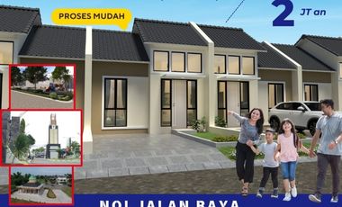Rumah bebas banjir tanah luas di menganti free biaya biaya