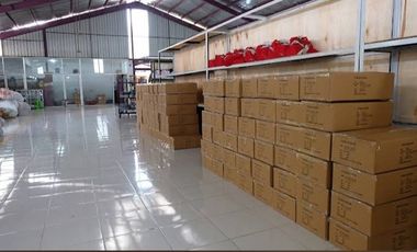 Jual cepat gudang + tanah siap usaha lokasi strategis