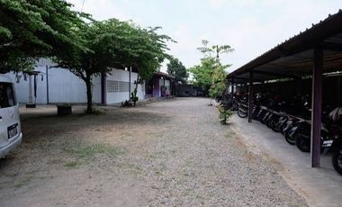 Jual cepat gudang + tanah siap usaha lokasi strategis