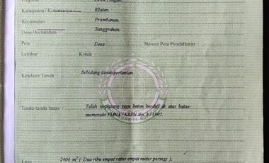 Tanah Murah Kemudo jl. Jogja - Solo