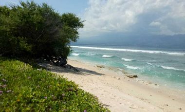 Dijual Cepat Tanah MURAH tepi Pantai Gili Meno View Sunset