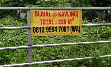 Tanah 3 Kavling 226m2 Blok A5 Mega Regency