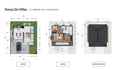 Dijual villa komple karya de villas