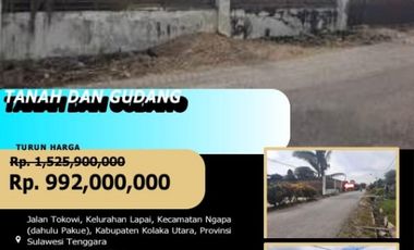 Gudang dijual di Ngapa, Kolaka Utara, Sulawesi Tenggara