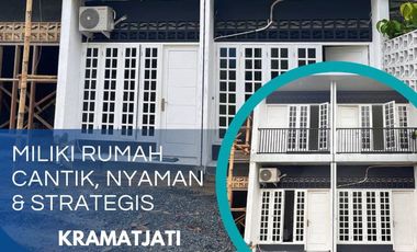 Rumah cluster nyaman strategis, one gate, ada kolam renang, Jakarta