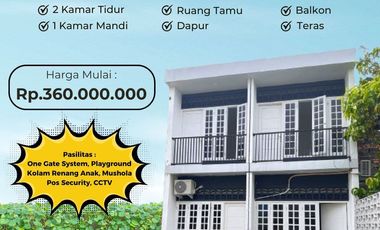 Rumah cluster nyaman strategis, one gate, ada kolam renang, Jakarta