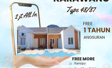 RUMAH CANTIK SIAP HUNI HANYA 400 JUTAAN DEKAT RS.LIRAMEDIKA KARAWANG