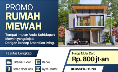 RUMAH EXCLUSIVE SMARTHOME COLOMADU 2 LANTAI DI BAWAH 1 M